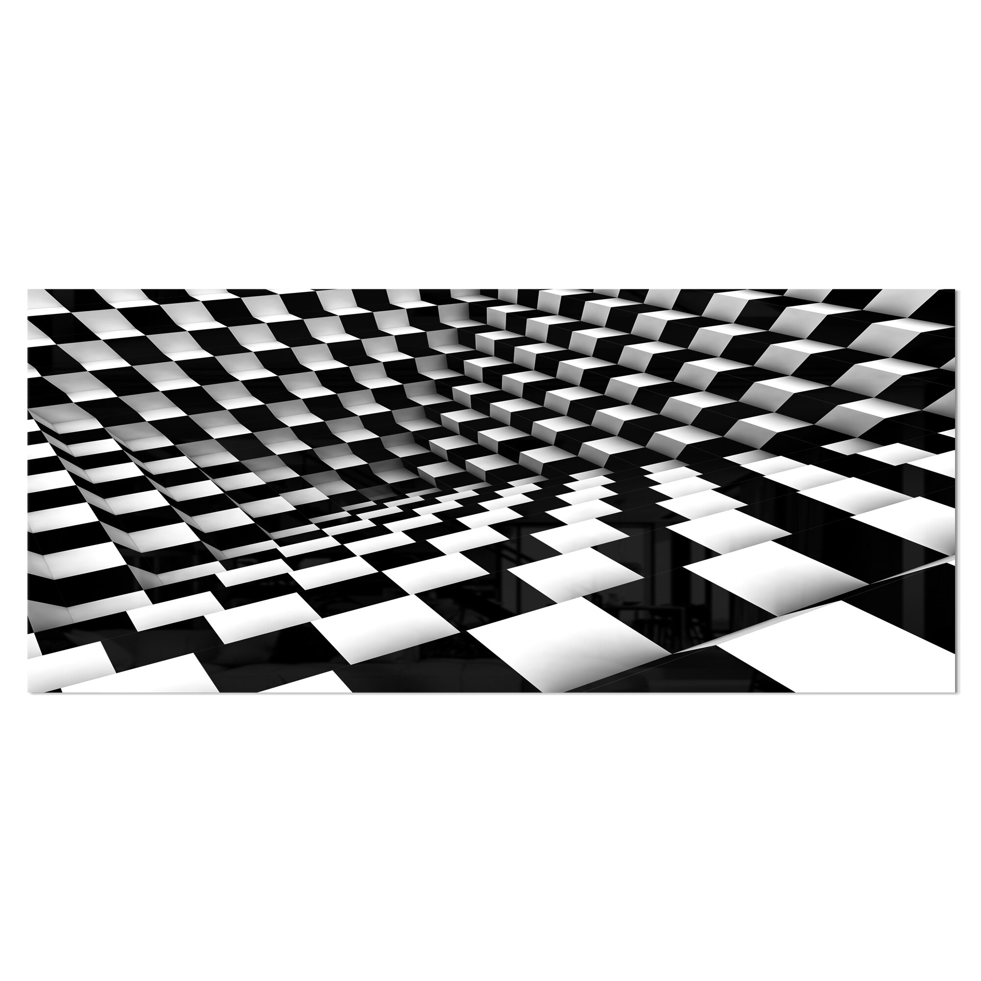 Black And White Checkerboard Wall Art & Décor