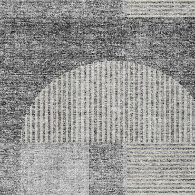 HomeRoots Geometric Transitional Rectangle Outdoor Rug