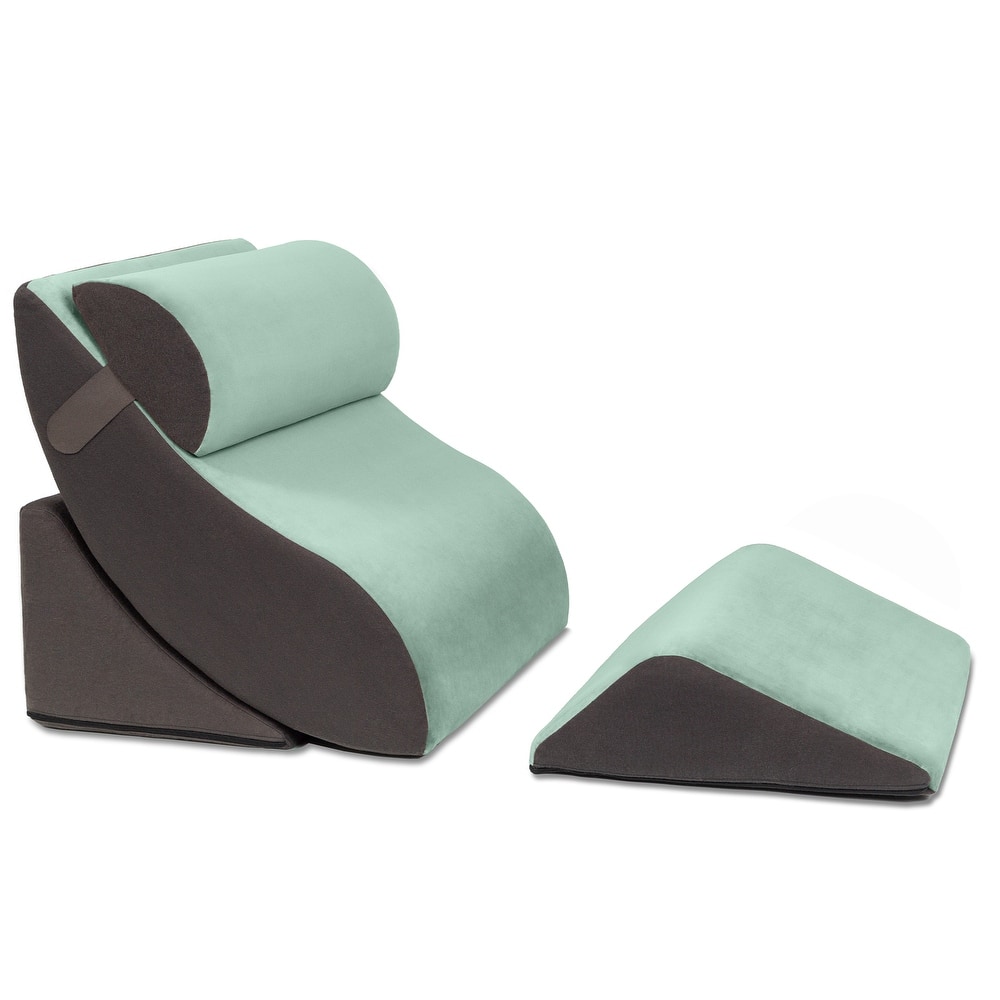 Avana Kind Bed Microvelvet 4-piece Support Pillow Comfort System