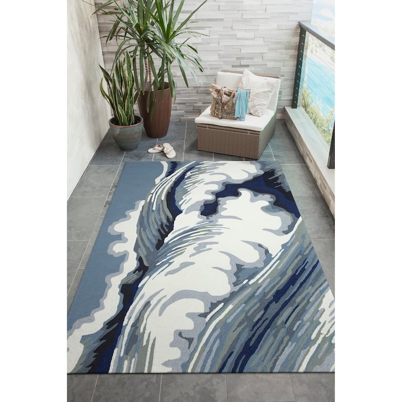 Liora Manne Capri Wave Indoor/Outdoor Area Rug