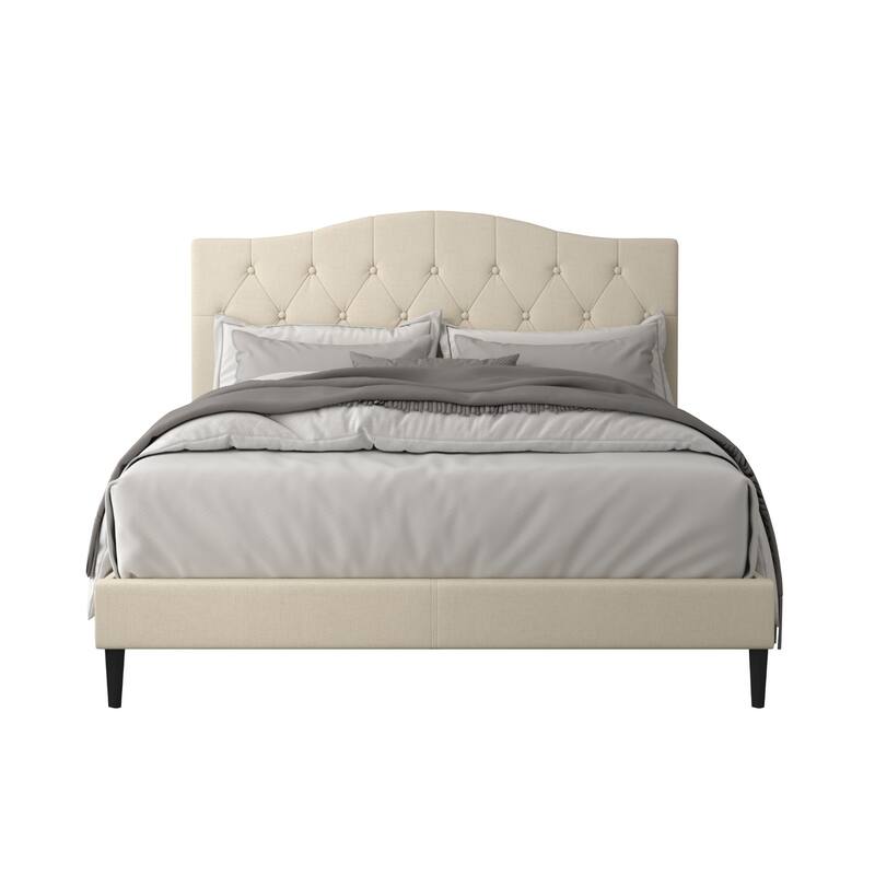 Mason Tufted Upholstered Platform Bed