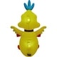 preview thumbnail 5 of 7, Fraser Hill Farm 5-Ft. Tall Chick Holding a Happy Easter Banner, Outdoor/Indoor Blow Up Spring Inflatable with Lights - 5 ft.