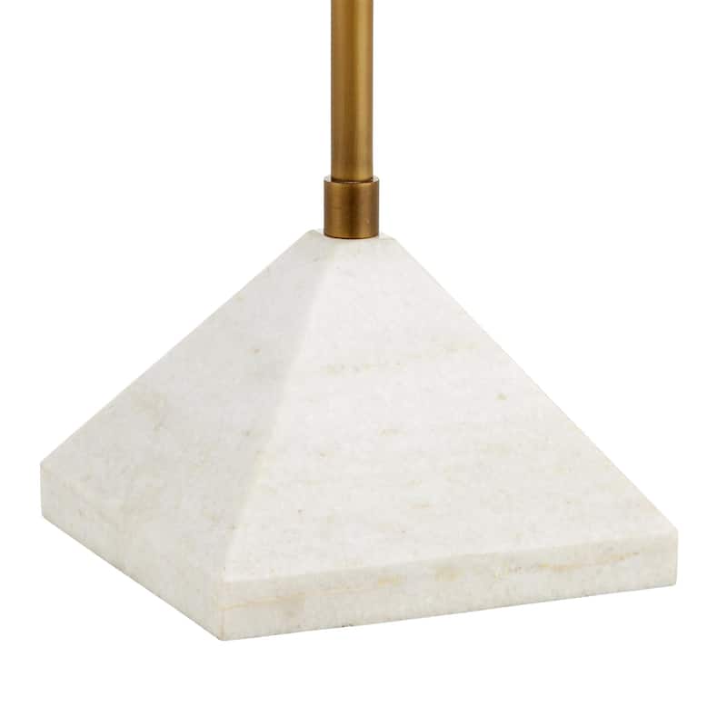 Currey & Company Repertoire Brass Floor Lamp - 51"h x 28.5"w x 8.5"d