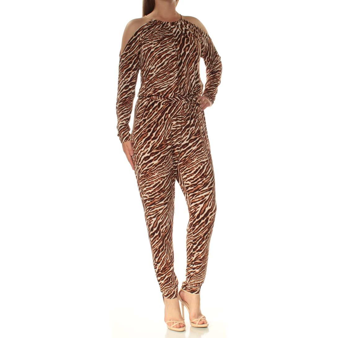 michael kors animal print jumpsuit