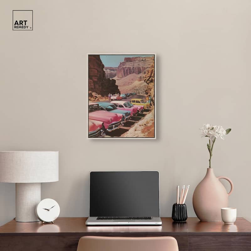 Vintage Canyon Visit Canvas by Art Remedy