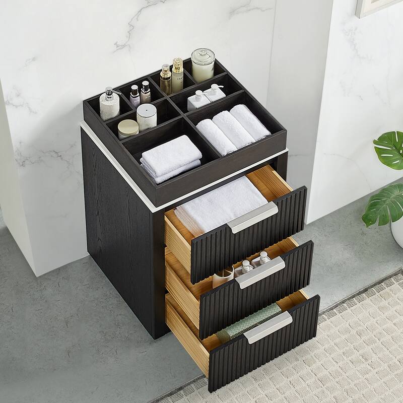 Santarem Solid Wood Partitioned Storage Cabinet
