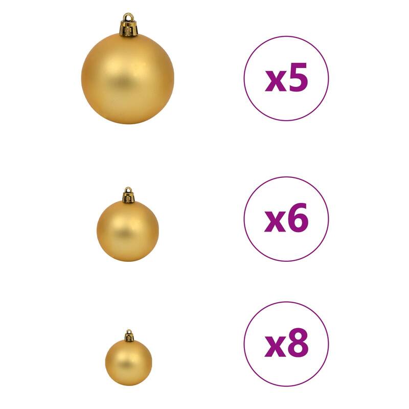 vidaXL Christmas Tree Party Decoration Artificial Slim Tree with Stand PVC