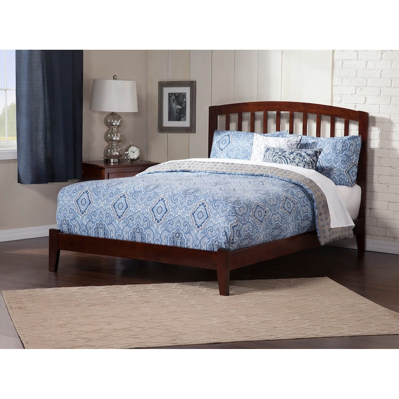 Richmond King Low Profile Wood Platform Bed in Walnut