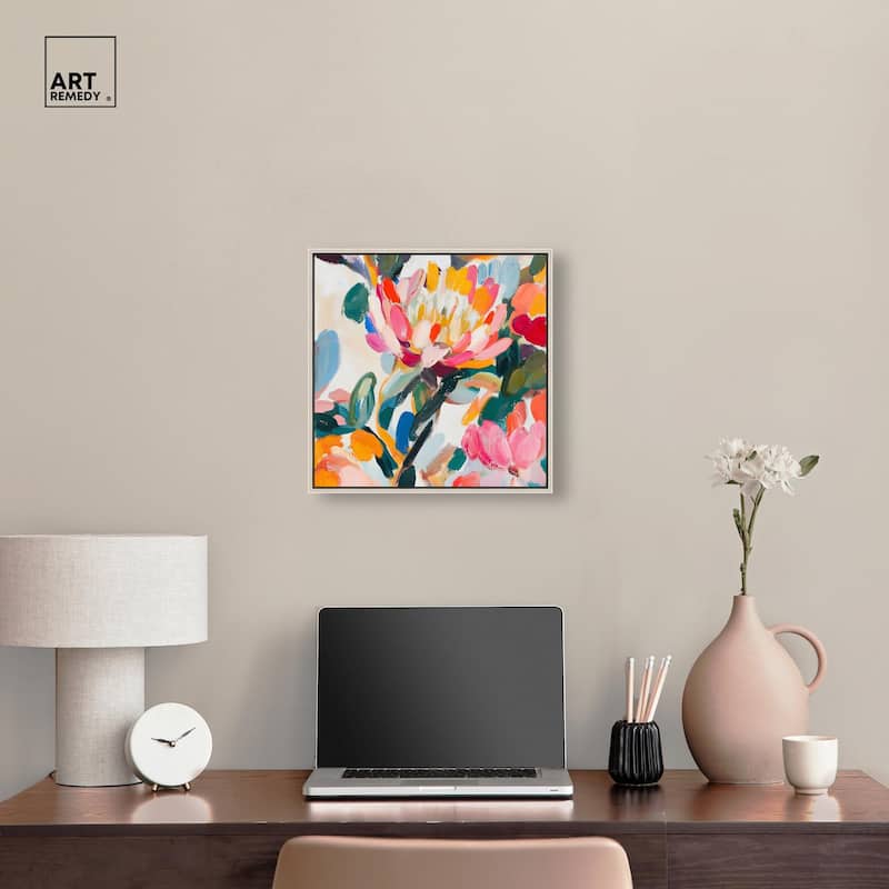 Lively Flora I Canvas by Art Remedy