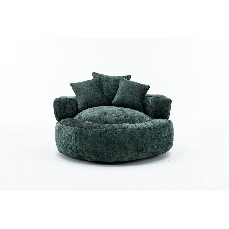 Round Bean Bag Chairs for Soft Chenille Cover