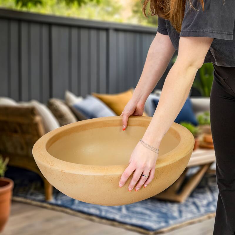 Sunnydaze Percival Outdoor Double-Walled Flower Pot Planter - 20.75"