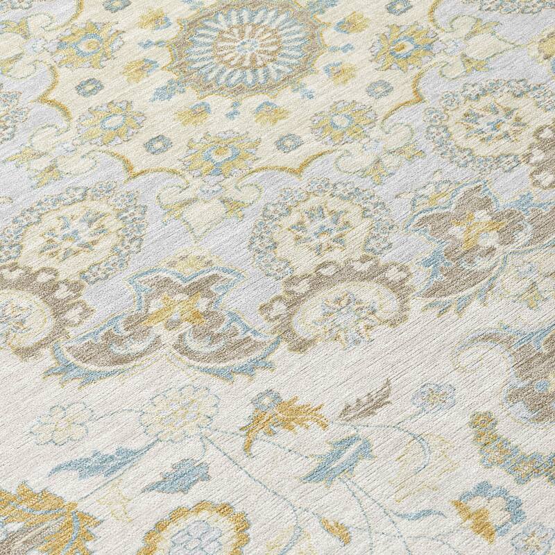 Machine Washable Indoor/ Outdoor Global Eckley Chantille Rug