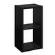 preview thumbnail 12 of 20, ClosetMaid Decorative Storage 2-Cube Organizer Black
