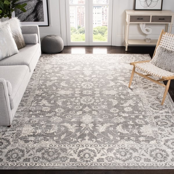 slide 2 of 14, SAFAVIEH Brentwood Theresia Traditional Oriental Rug 10' x 13' - Cream/Grey - Rectangle