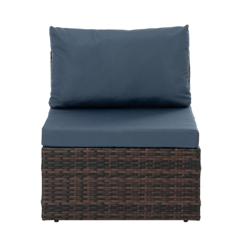 Outdoor Wicker Weaving Conversation Combo Set of 5