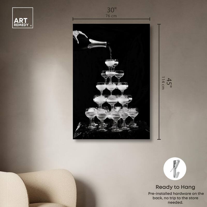 Overflowing Celebration Canvas by Art Remedy, Gallery Wrapped