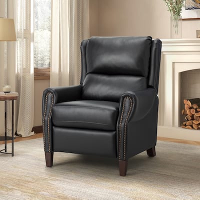 Alicia 32.68" Wide Genuine Leather Manual Recliner