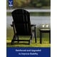 preview thumbnail 34 of 78, WINSOON All Weather HIPS Folding Adirondack Chair with Ottoman, 5-Gear Adjustable Backrest and Retractable Ottoman Set of 4