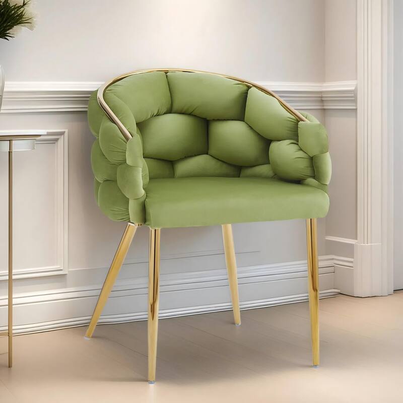 Velvet Handmade Accent Chairs (Set of 2)