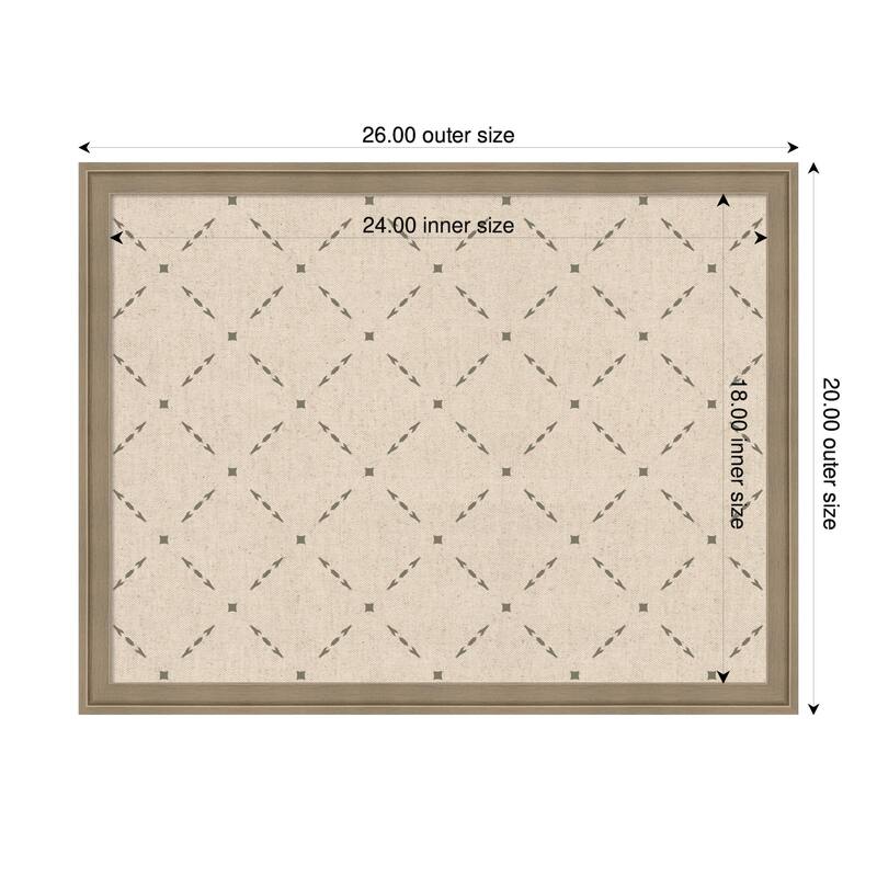Kate and Laurel Pinboard Green Lattice Print