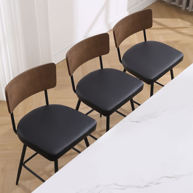 26"/ 29" Faux Leather Swivel Counter/ Bar Stools Set of 2/3