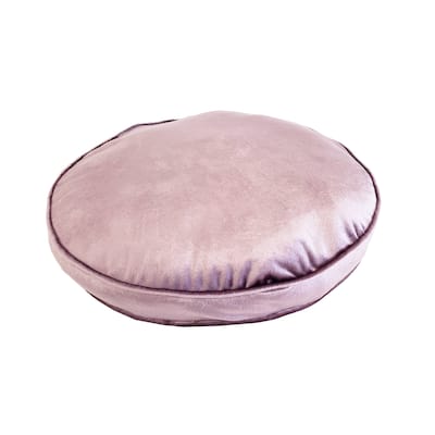 Edie At Home Velvet Round Decorative Pillow, Thistle