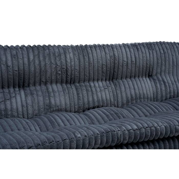 Modern Corduroy Futon Sofa Bed with Plush Tufted Pillow Top, Convertible Living Room Sofa Bed