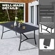preview thumbnail 5 of 16, Outdoor Patio Aluminum Dining Set with Cushions, Black and Beige