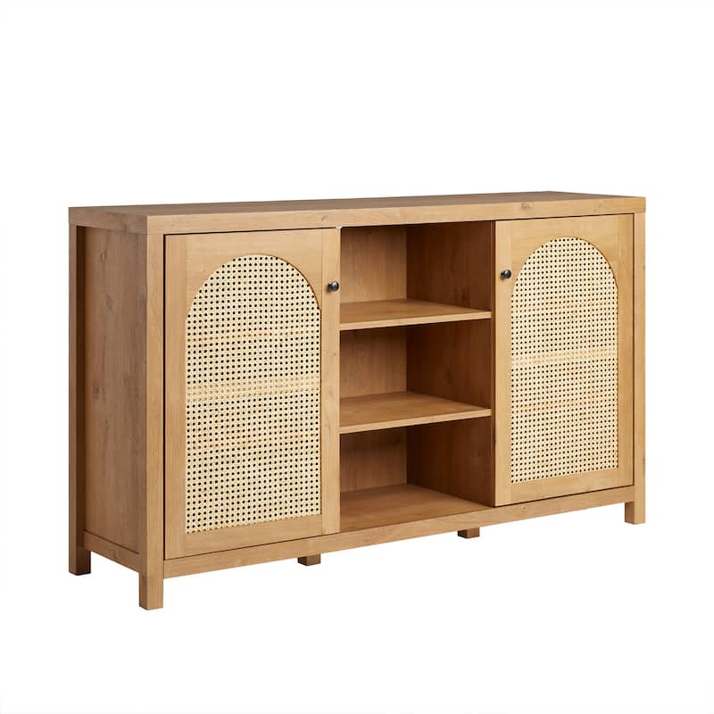 Middlebrook Designs 2-Door 58 inch Sideboard with Arched Rattan Panels