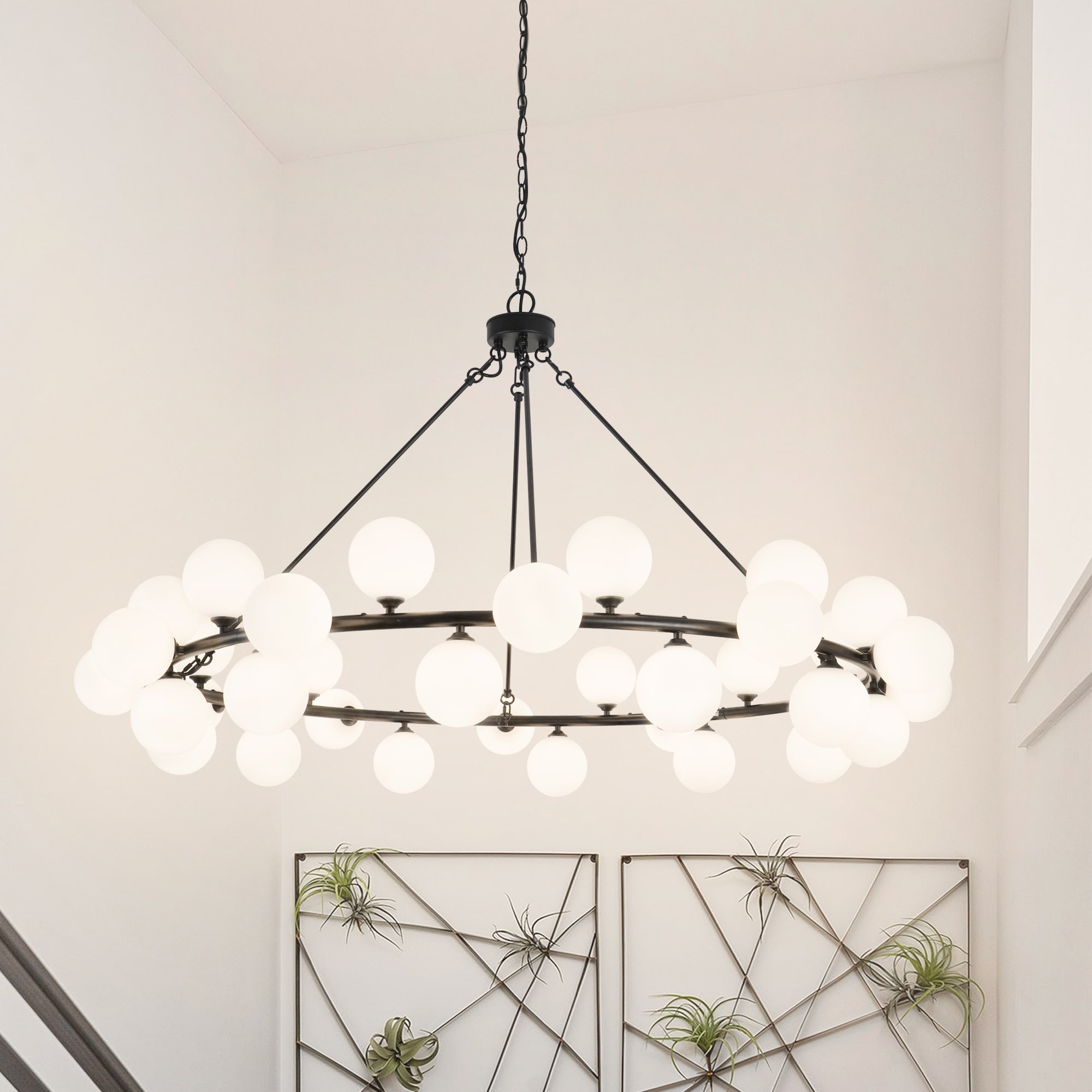 古着人気アイテム Black Wagon Wheel Chandelier Round Chandelier Bubble パンツ