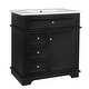 preview thumbnail 10 of 18, Christopher Knight Home - Beauchamp Freestanding 30-Inch Bathroom Vanity with Sink and Ample Storage