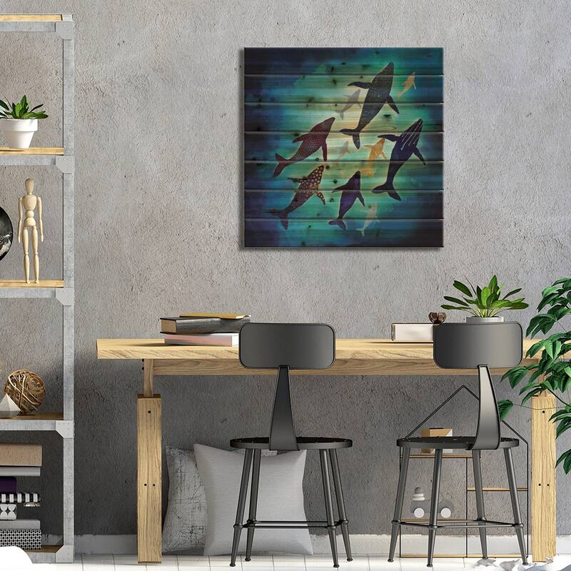 Light Above Print On Wood by SpaceFrog Designs - Multi-Color