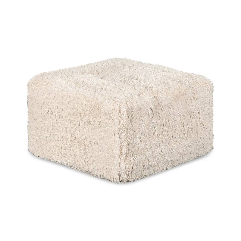 Furniture of America Ylena Modern Faux Fur Foam Modular Compressed Sofa Chair