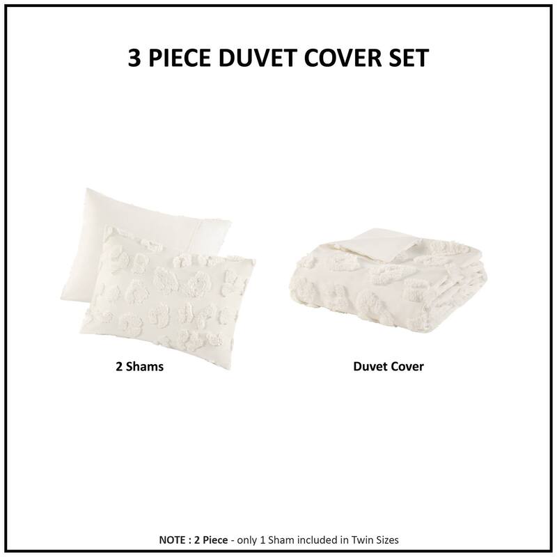 Intelligent Design Larissa Animal Chenille Duvet Cover Set