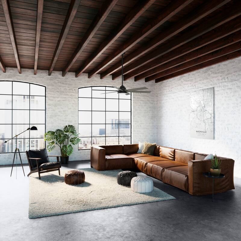 Hunter 70" Warrant Windmill Ceiling Fan with LED Light Kit and Wall Control - Farmhouse, Industrial, Contemporary