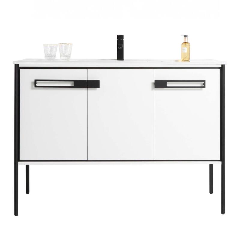 Fine Fixtures Oakville Bathroom Vanity with White Ceramic Sink