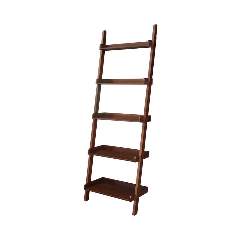 5-Tier Lean-to Shelf Unit - Espresso