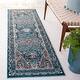 preview thumbnail 4 of 11, SAFAVIEH Vintage Hamadan Titiana Rug 2'3" x 8' Runner - Blue/Ivory