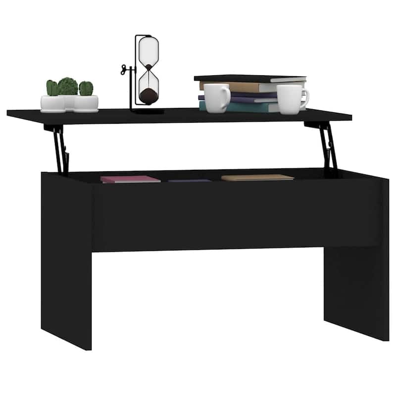 vidaXL Coffee Table Lift Top End Table Accent Side Sofa Table Engineered Wood - 31.5" x 19.9" x 16.3"