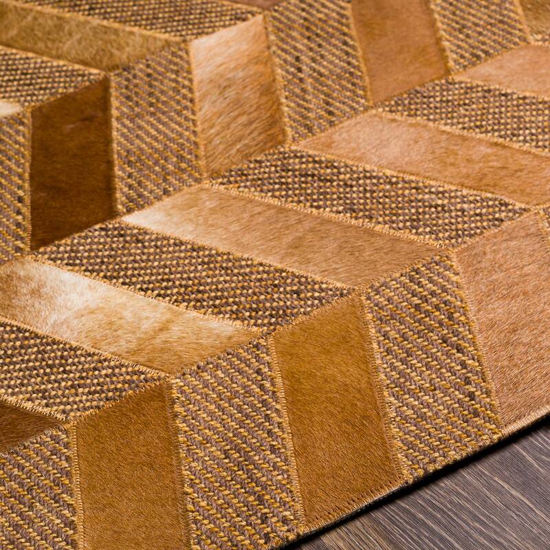 Artistic Weavers Arcangelo Modern Hair-on-hide Leather Area Rug