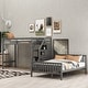 preview thumbnail 4 of 29, Cottage Concise Style Twin over Full Loft Bed with Storage Staircase,Solid Wood Versatile Bed with Full-Length Guardrail