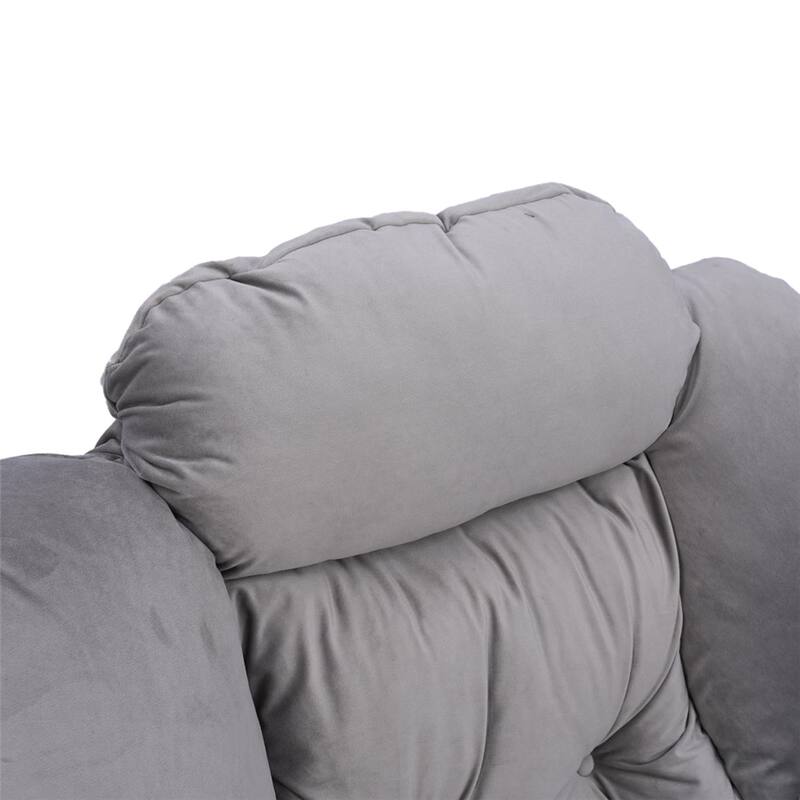 Modern Steel Frame Leisure Sofa Chair with Armrests and A Side Pocket