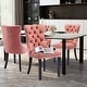 preview thumbnail 10 of 99, High-end Tufted Velvet Upholstered Nailhead Dining Chair Set of 6 Set of 4 - Pink