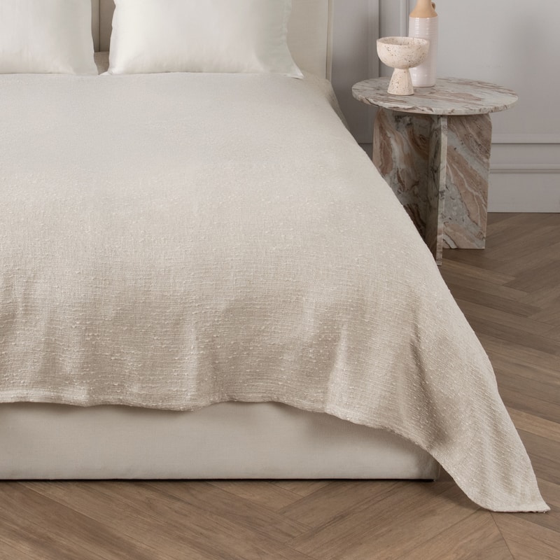 Villa by Classic Home Anion Linen Blend Blanket