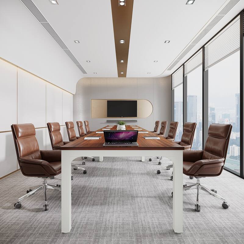 78.74" Large Rectangle Conference Table, Office Meeting/Seminar/Business Table Desk for Office Boardroom & Meeting Room