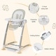 preview thumbnail 21 of 21, Babyjoy 3-in-1 Baby Swing & High Chair with 8 Adjustable Heights &