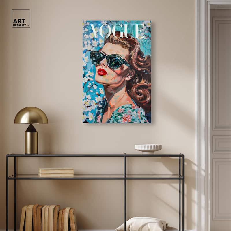Autumn Blossom Icon Canvas by Art Remedy, Gallery Wrapped
