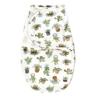 Hudson Baby Infant Boy Plush Faux Fur Swaddle Wrap, Plants, 0-3 Months - Plants - 0-3 Months