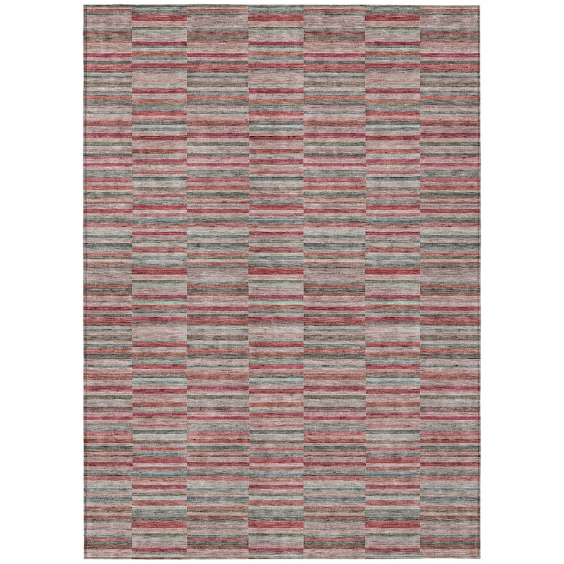 Machine Washable Indoor/ Outdoor Chantille Contemporary Geo Rug