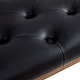 preview thumbnail 29 of 57, Button-Tufted Bench for End of Bed, Entryway Bench Beige/ Black/ Brown Solid Wood, Leather, Fabric 44-inch
